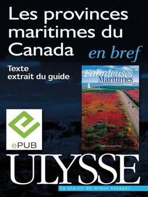 cover image of Les provinces maritimes du Canada en bref
